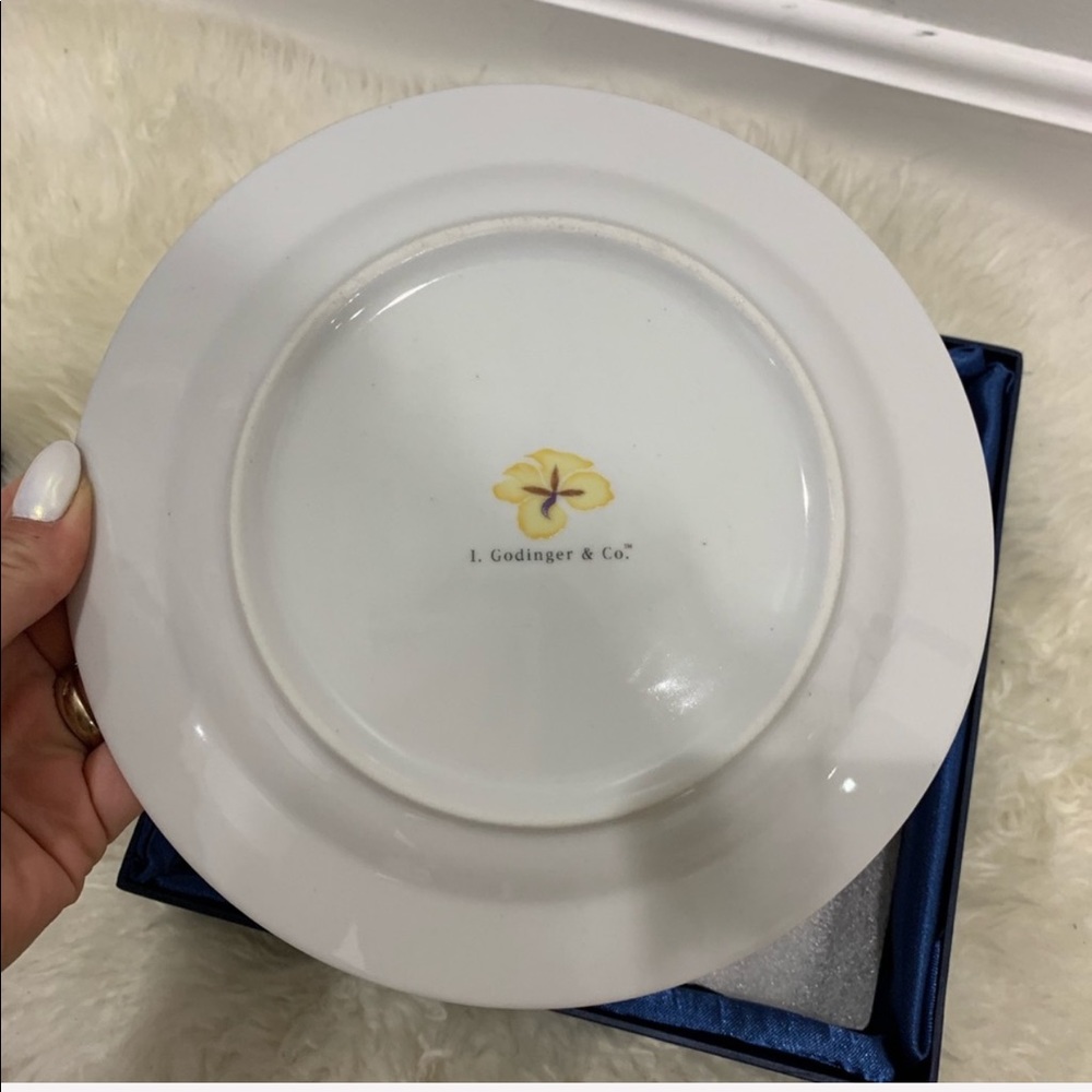 i.godinger & co Tivoli s/4 dessert plates NWT - Picture 3 of 8